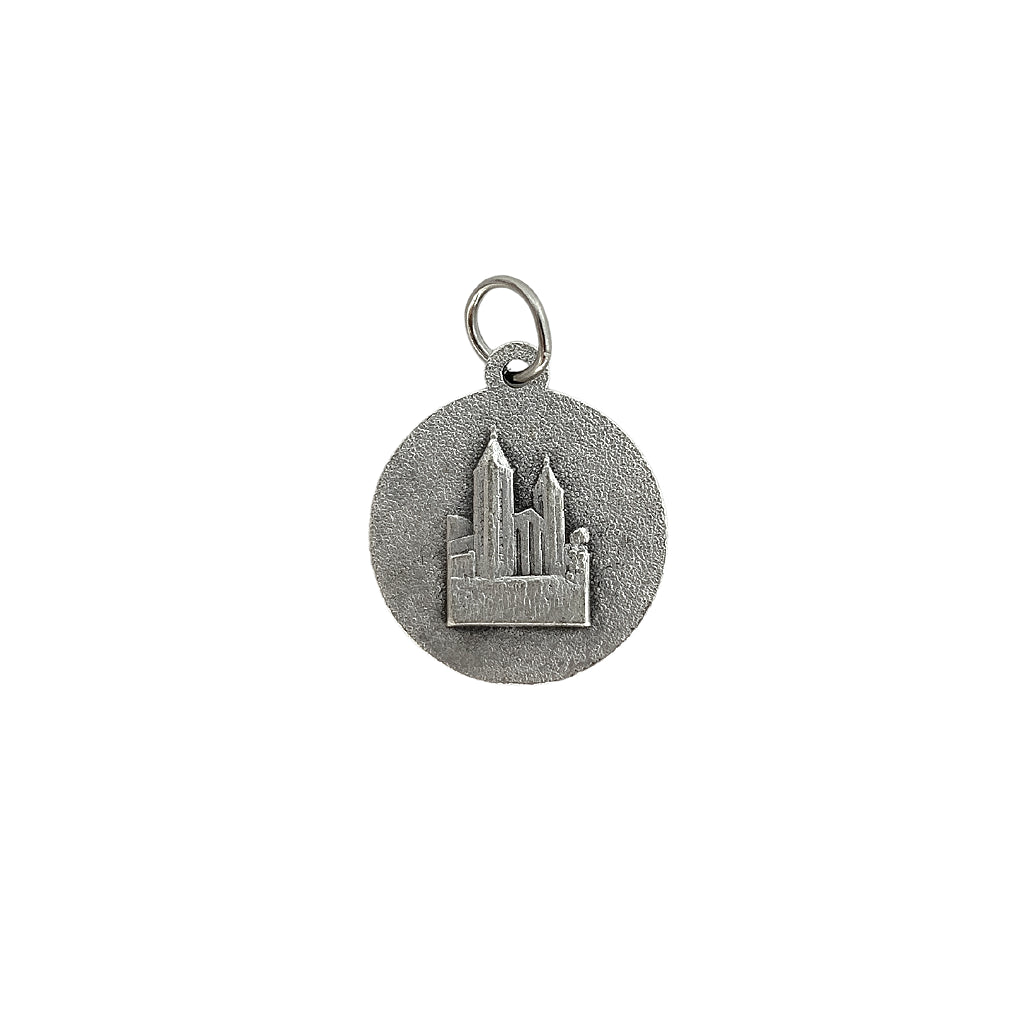 Medalha Metal Rainha da Paz 17mm Níquel