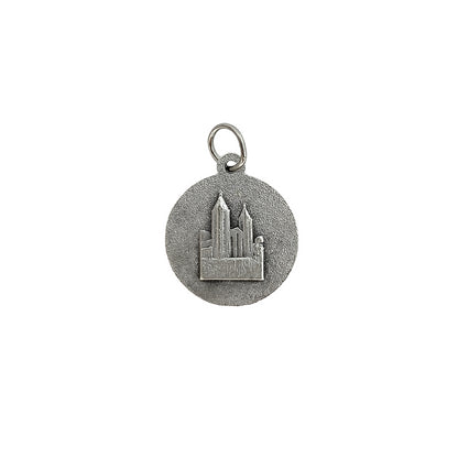 Medalha Metal Rainha da Paz 17mm Níquel