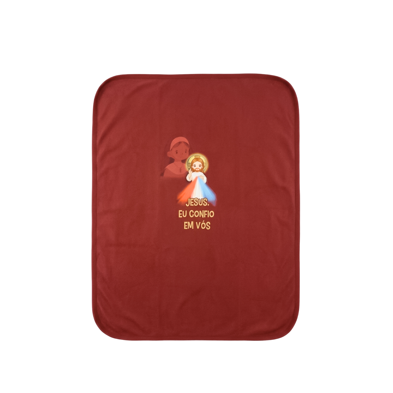 Manta Infantil Jesus Misericordioso Vermelho -  Hesed