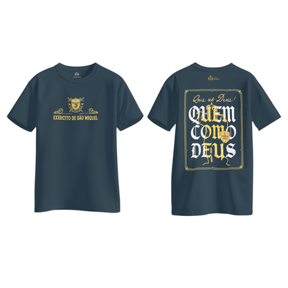 Camiseta Quem como Deus - Exército de São Miguel Infantil - Hesed