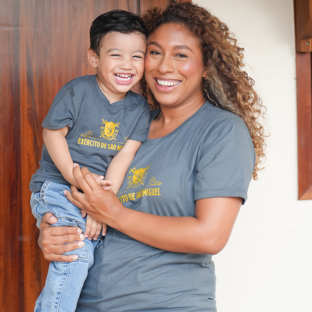 Camiseta Quem como Deus - Exército de São Miguel Infantil - Hesed