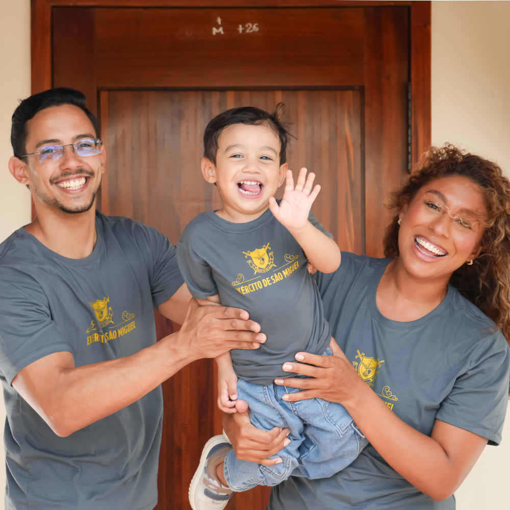 Camiseta Quem como Deus - Exército de São Miguel Infantil - Hesed