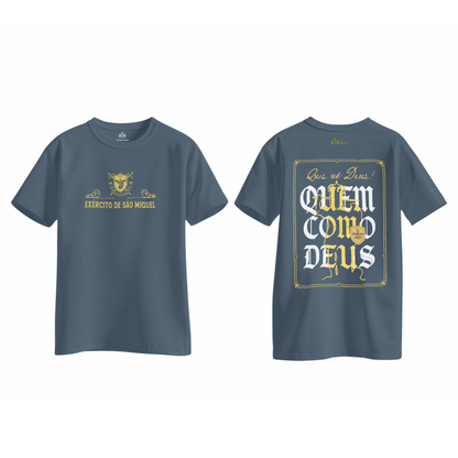 Camiseta Quem como Deus - Exército de São Miguel Infantil - Hesed