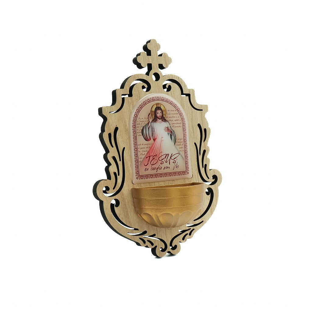 Pia de Agua Benta Devocional - Jesus Misericordioso