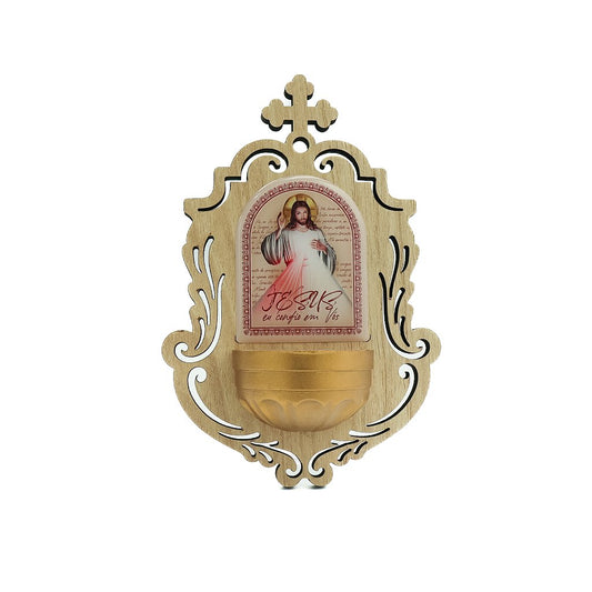 Pia de Agua Benta Devocional - Jesus Misericordioso