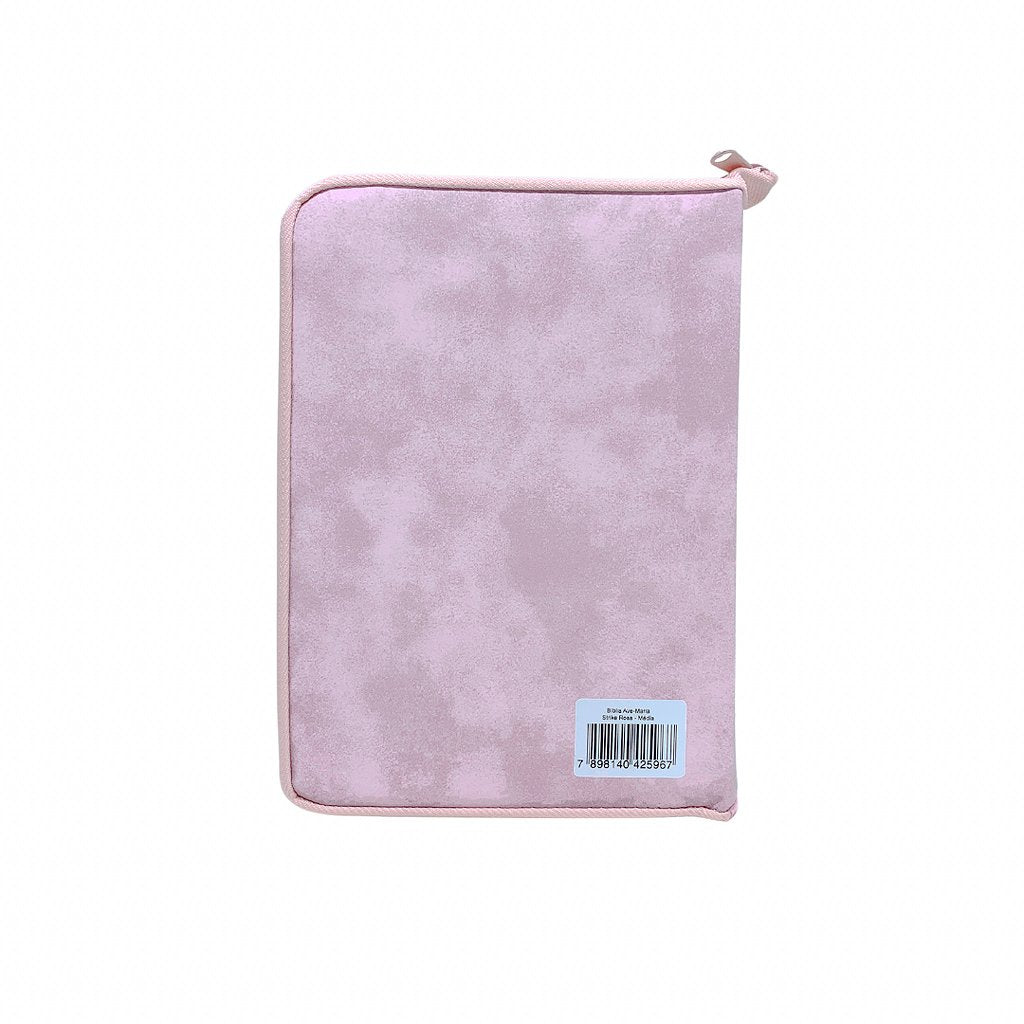 Bíblia Ave Maria - Zíper Strike - Média - Rosa