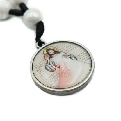 Chaveiro Dezena com Medalha Resinada - Jesus Misericordioso