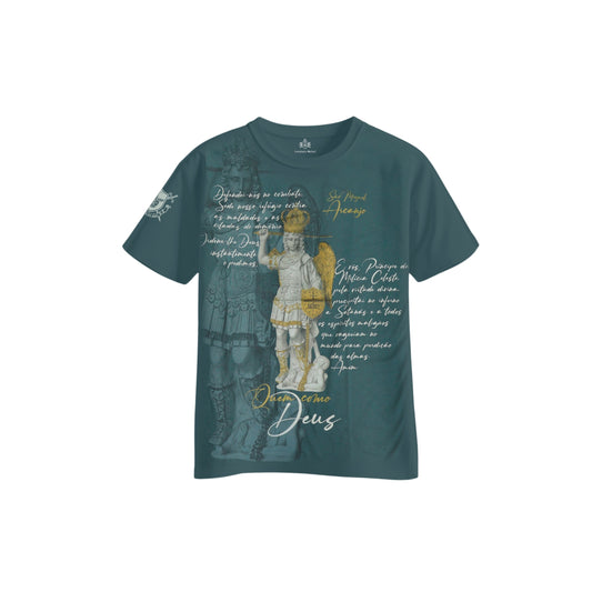 Camiseta Infantil Glorioso São Miguel Arcanjo - Hesed
