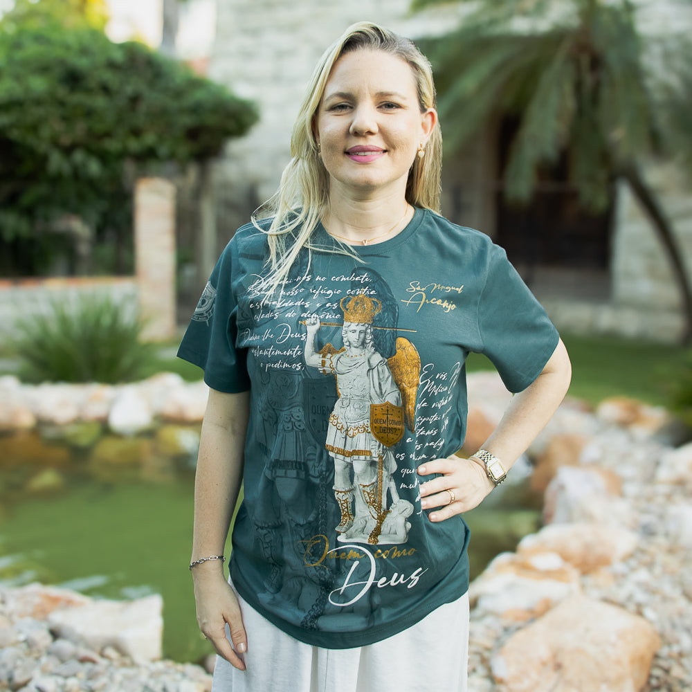 Camiseta Glorioso São Miguel Arcanjo - Hesed