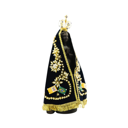 Imagem Nossa Senhora Aparecida 30 cm com manto e coroa