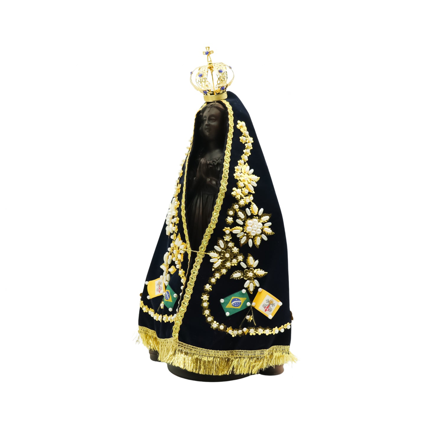 Imagem Nossa Senhora Aparecida 30 cm com manto e coroa