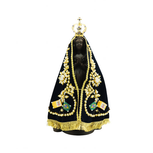 Imagem Nossa Senhora Aparecida 30 cm com manto e coroa