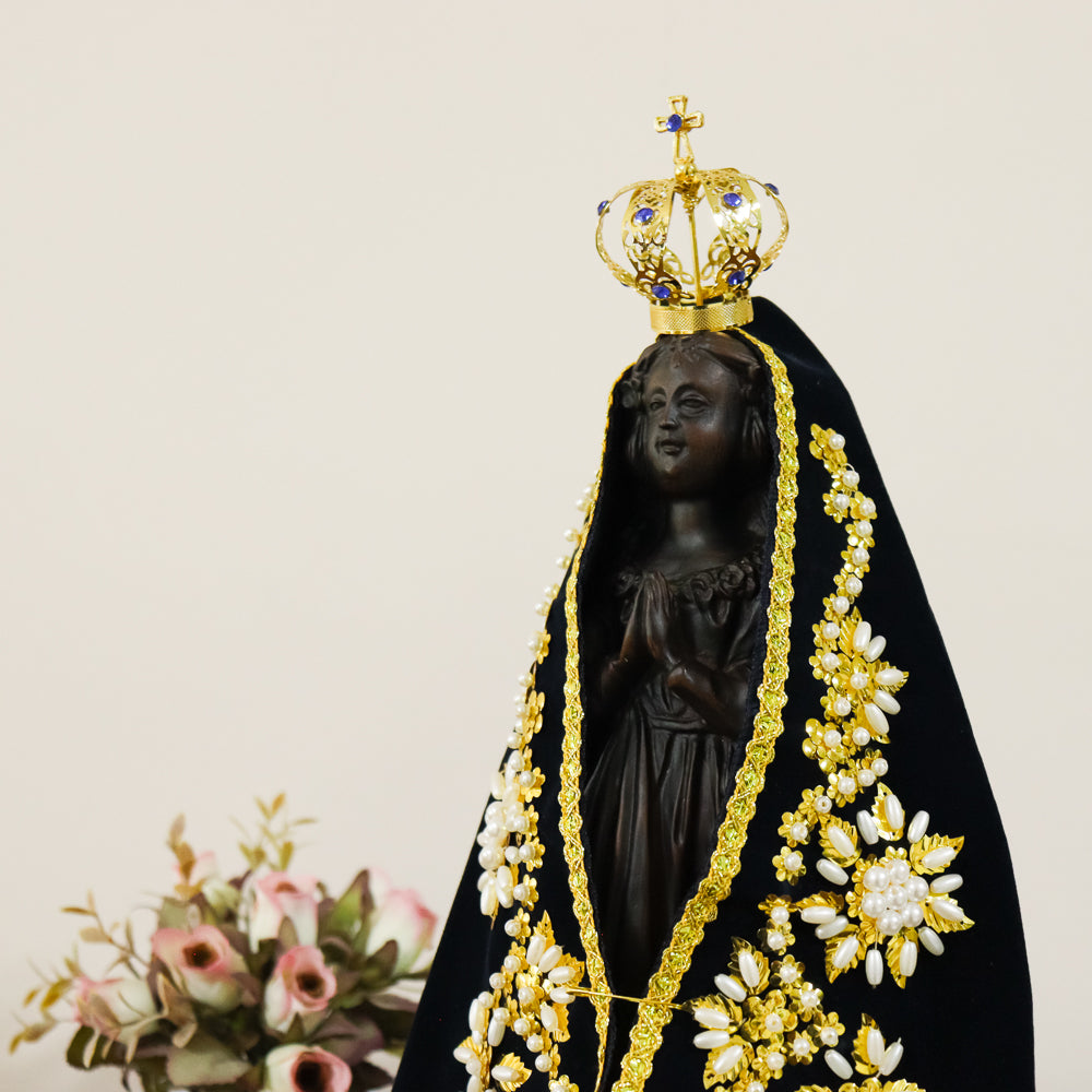 Imagem Nossa Senhora Aparecida 30 cm com manto e coroa