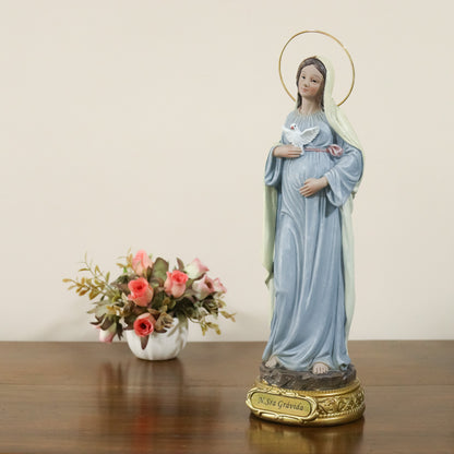 Imagem Nossa Senhora Grávida 30 cm (Linha EURO) resina