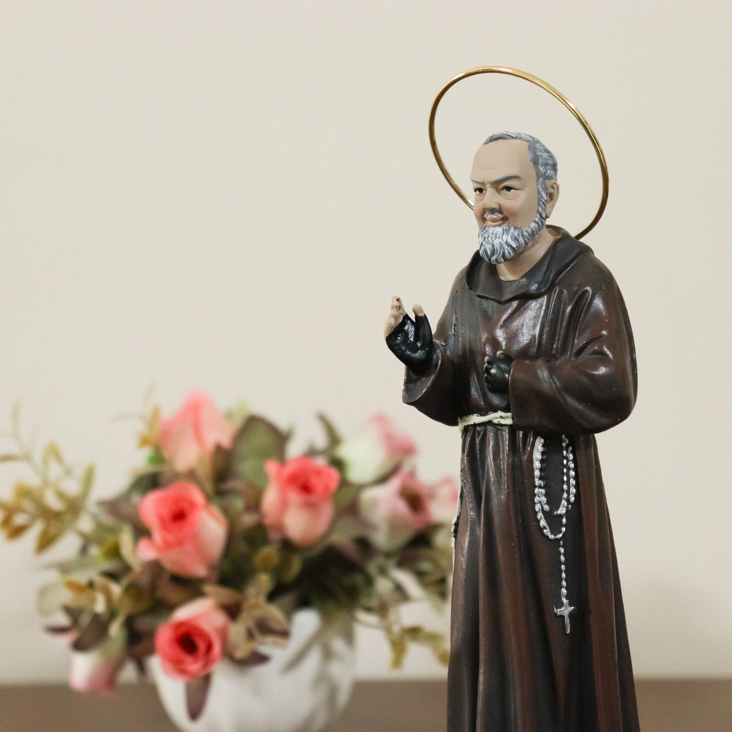 Imagem Padre Pio 20 cm (Linha EURO) resina