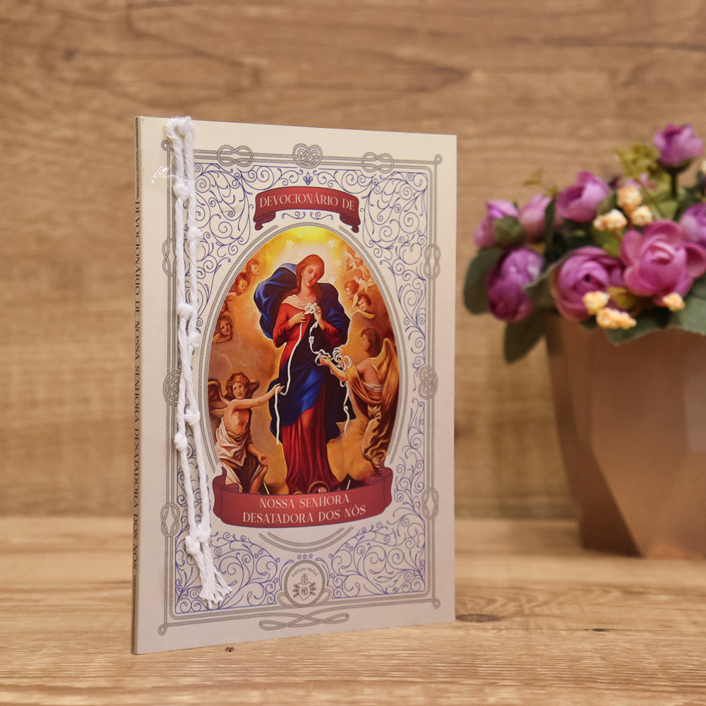 Devocionário de Nossa Senhora Desatadora dos nós - Acompanha Cordão Com Nós