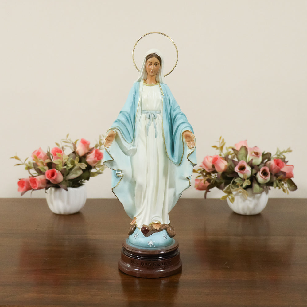 Imagem Nossa Senhora das Graças 25 cm resina