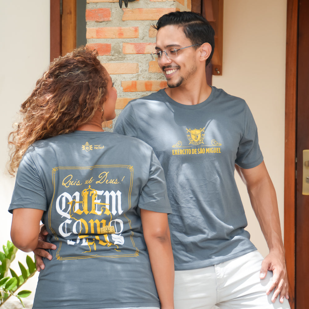 Camiseta Quem como Deus - Exército de São Miguel - Hesed