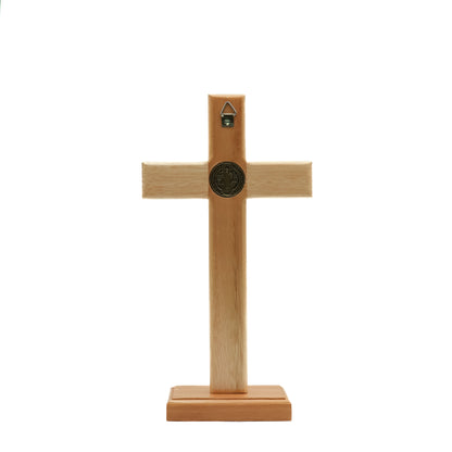 Cruz 26 cm Mesa Imbuia Ouro Velho