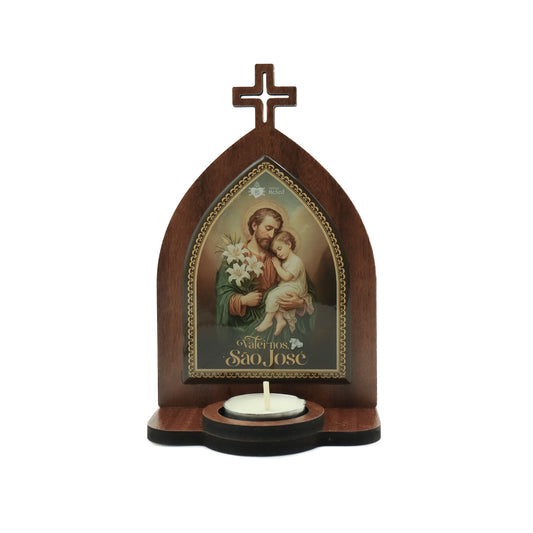 Capela de São José com livreto de orações: "Valei-nos, São José" - Hesed