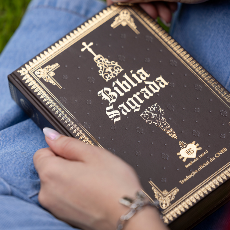 Bíblia Sagrada Tradução Oficial Capa Dura Luxo Hesed