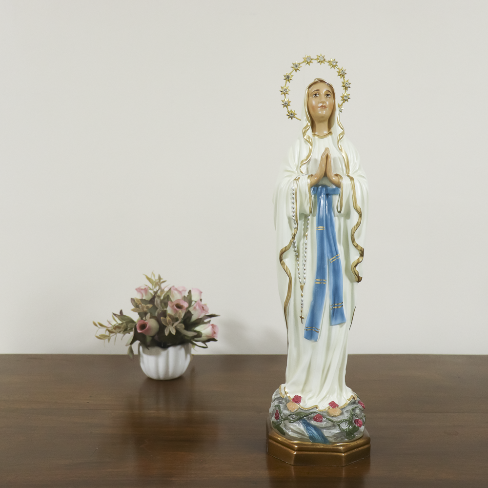 Imagem Nossa Senhora de Lourdes 35 cm colorida