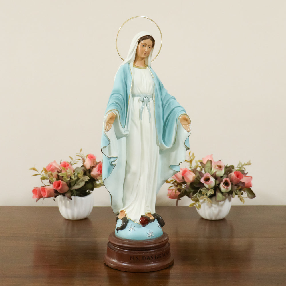 Imagem Nossa Senhora das Graças 30 cm resina