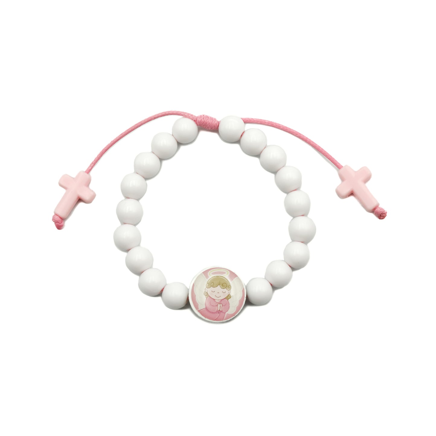 Pulseira Infantil - Anjo Rosa