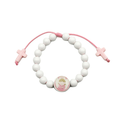 Pulseira Infantil - Anjo Rosa
