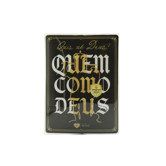 Adesivo Para Carro Quem com Deus - Hesed