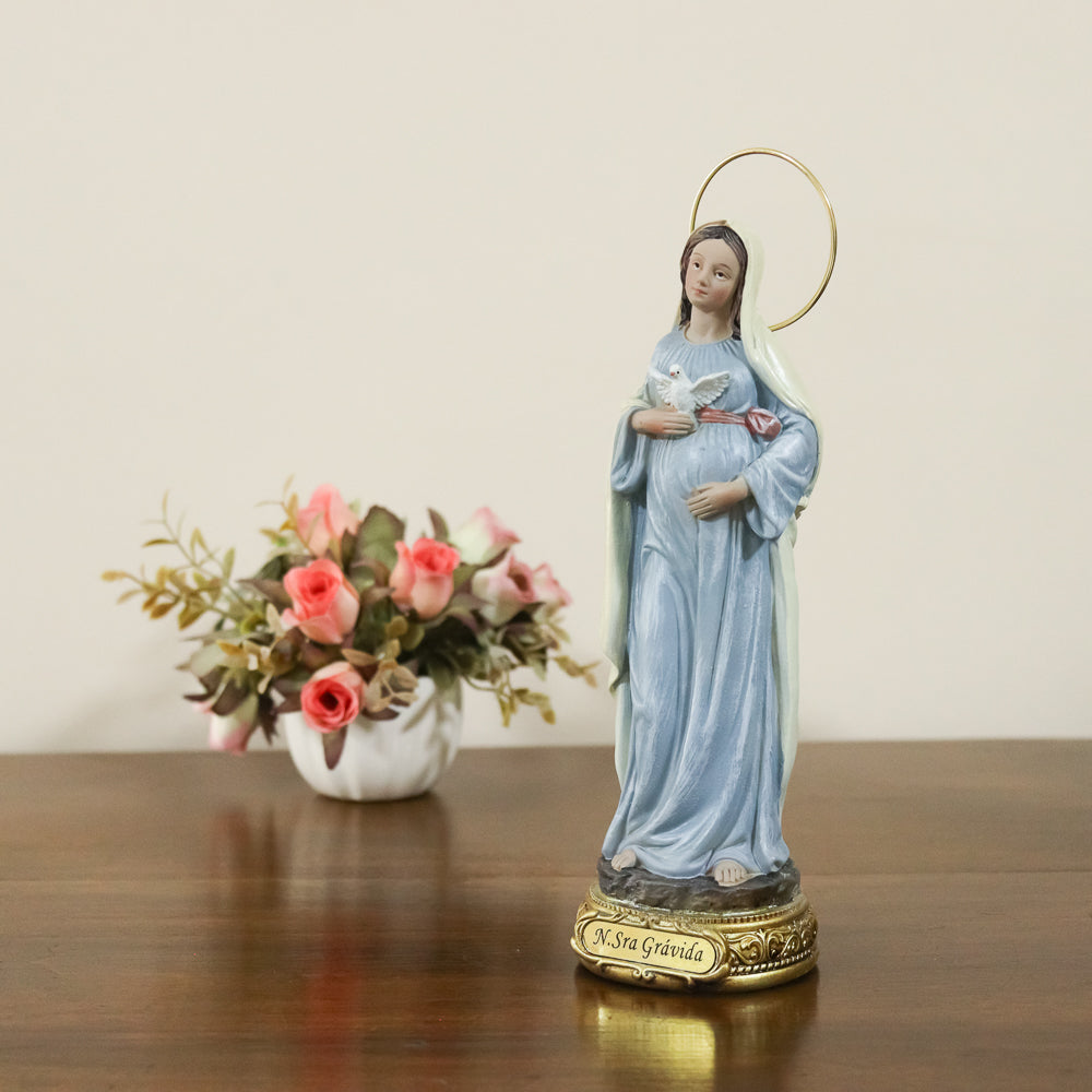 Imagem Nossa Senhora Grávida 20 cm (Linha EURO) resina