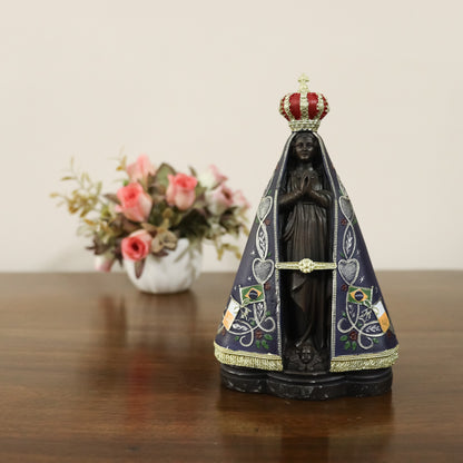 Imagem Nossa Senhora Aparecida 15 cm resina
