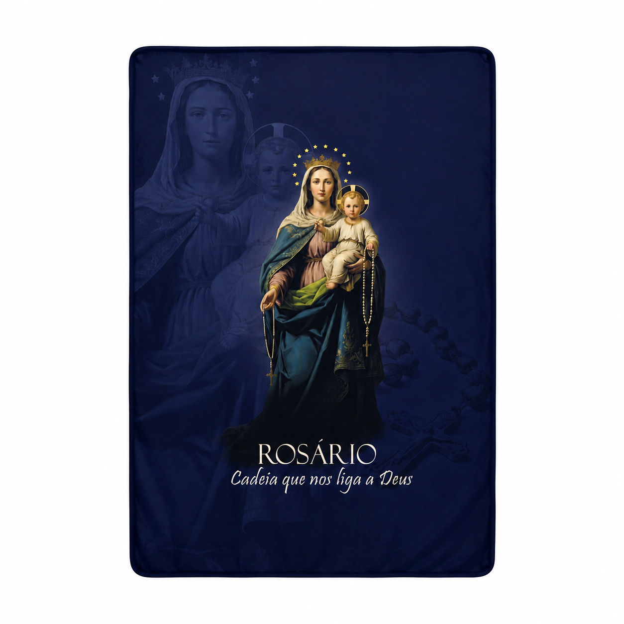 Manto Rosário Cadeia que nos liga a Deus - Azul | Hesed