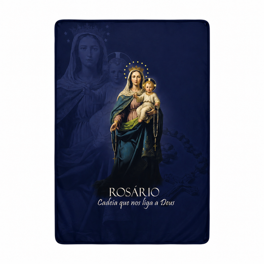 Manto Rosário Cadeia que nos liga a Deus - Azul | Hesed