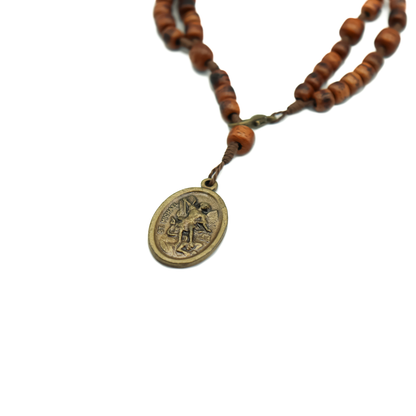 Pulseira Terço Medalha São Miguel Metal