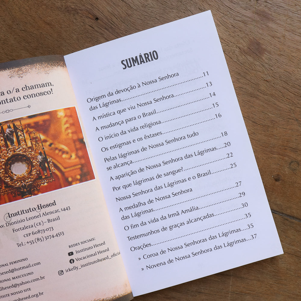 Devocionário de Nossa Senhora das Lágrimas - Hesed