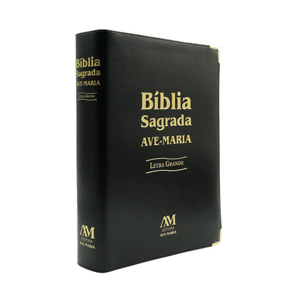 Bíblia Sagrada Ave-Maria Letra Grande Preta