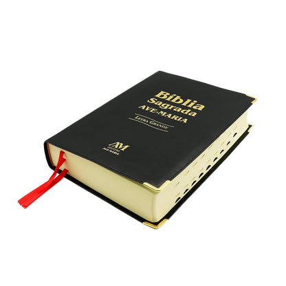 Bíblia Sagrada Ave-Maria Letra Grande Preta