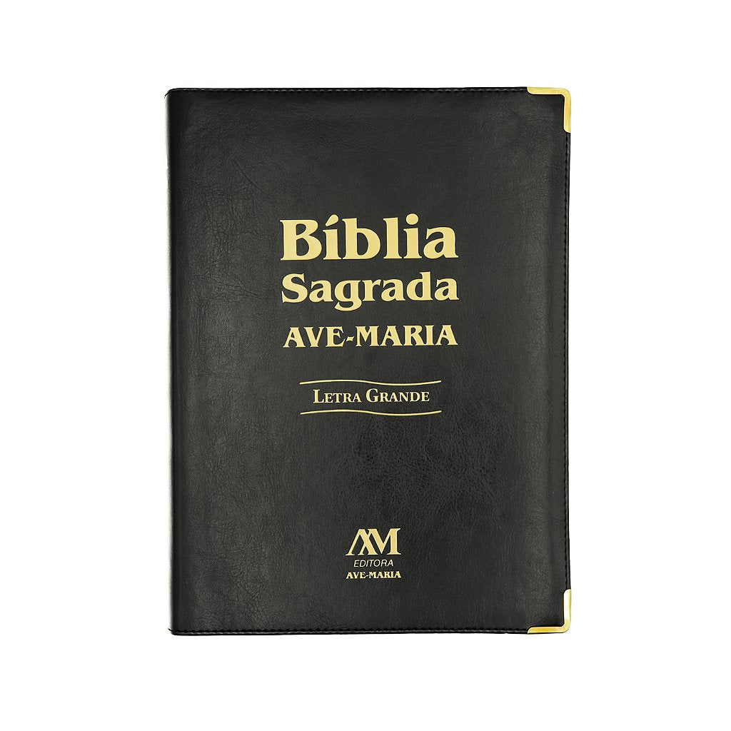 Bíblia Sagrada Ave-Maria Letra Grande Preta