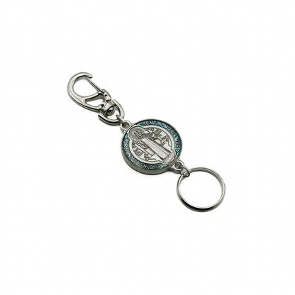 Chaveiro Medalha de São Bento 30 mm - Níquel