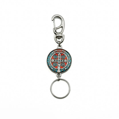 Chaveiro Medalha de São Bento 30 mm - Níquel