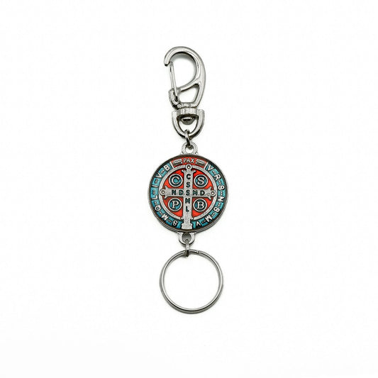 Chaveiro Medalha de São Bento 30 mm - Níquel