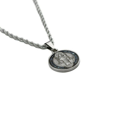 Colar Inox São Bento Resinado