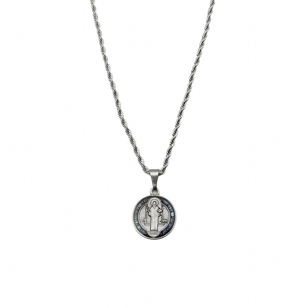 Colar Inox São Bento Resinado