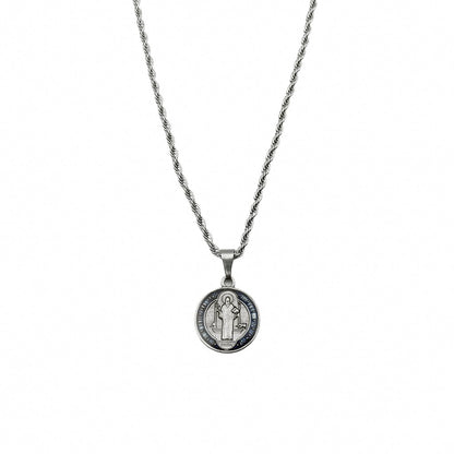 Colar Inox São Bento Resinado