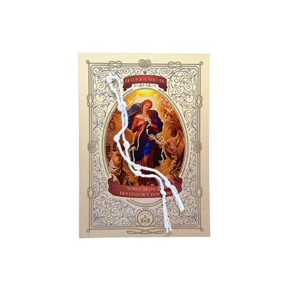 Devocionário de Nossa Senhora Desatadora dos nós - Acompanha Cordão Com Nós