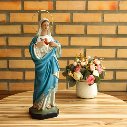 Imaculado Coração de Maria 31 cm - Colorido