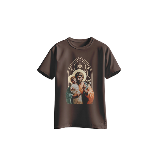 Camiseta Infantil de São José Marrom