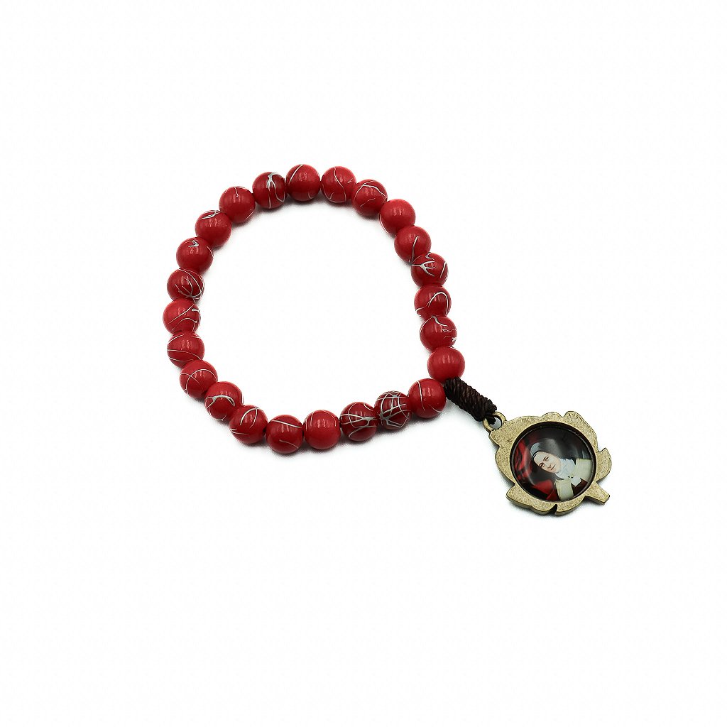 Novena Santa Teresinha Mesclada 8mm Vermelha