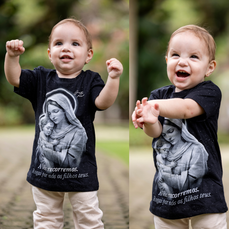 Camiseta Gratia Plena Infantil - Hesed